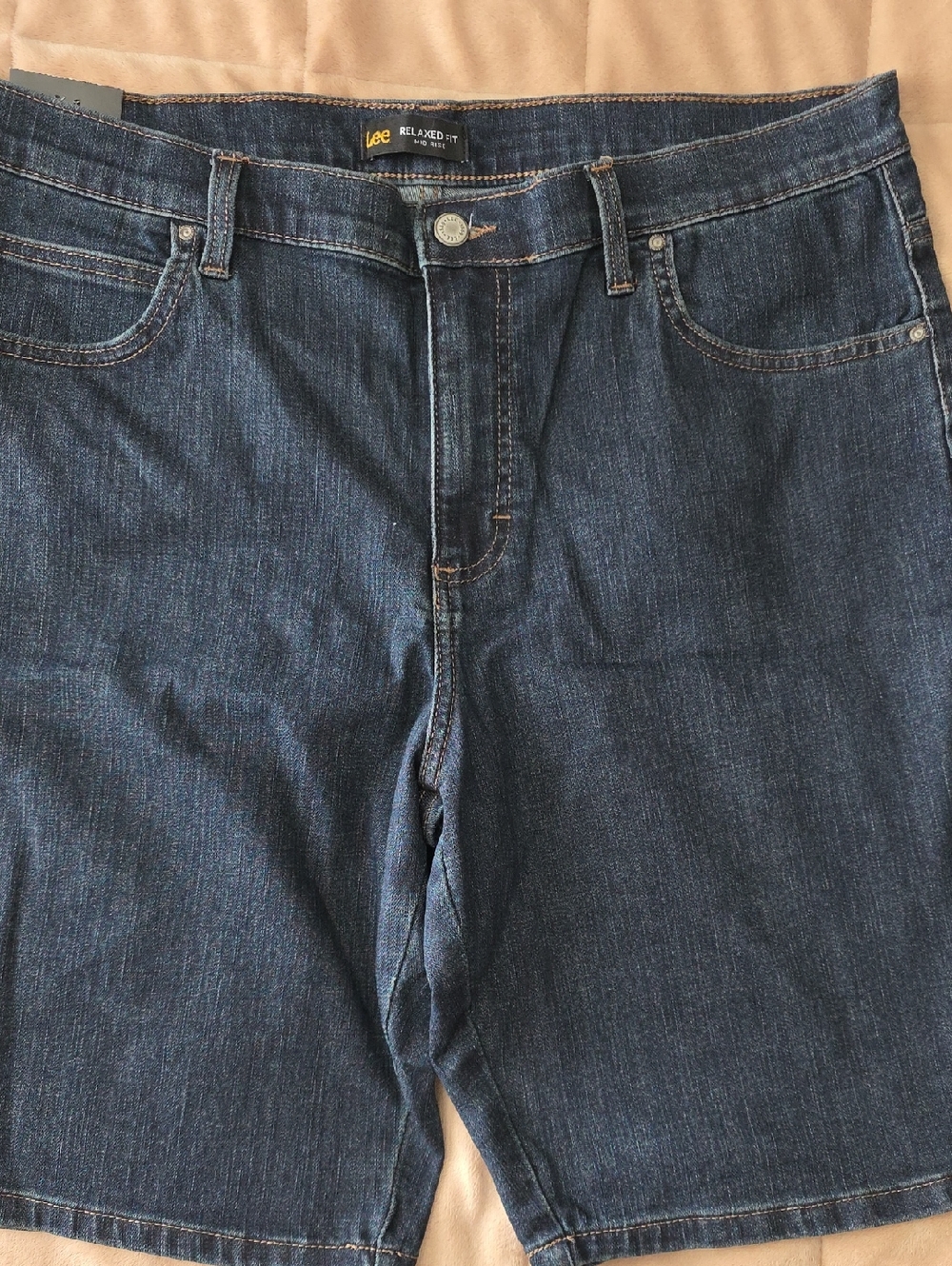 Lee Womens Indigo Relaxed Fit Denim Shorts NWT